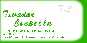 tivadar csepella business card